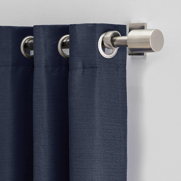 Grasscloth Lined Grommet Curtain Panel